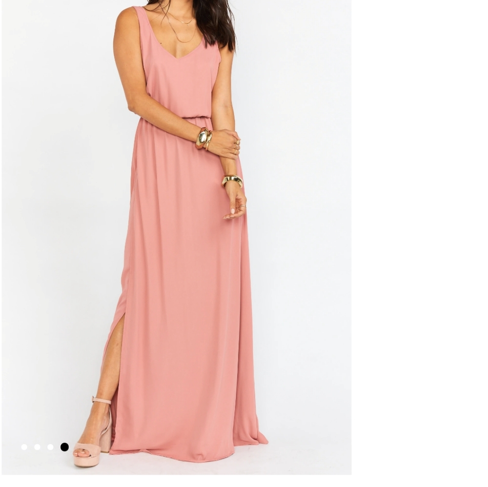 Show me your Mumu Kendall Maxi Dress Side Slit xxs